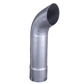 4" x 18" Curved ID Aluminized Exhaust Stack pipe K4-18EXA